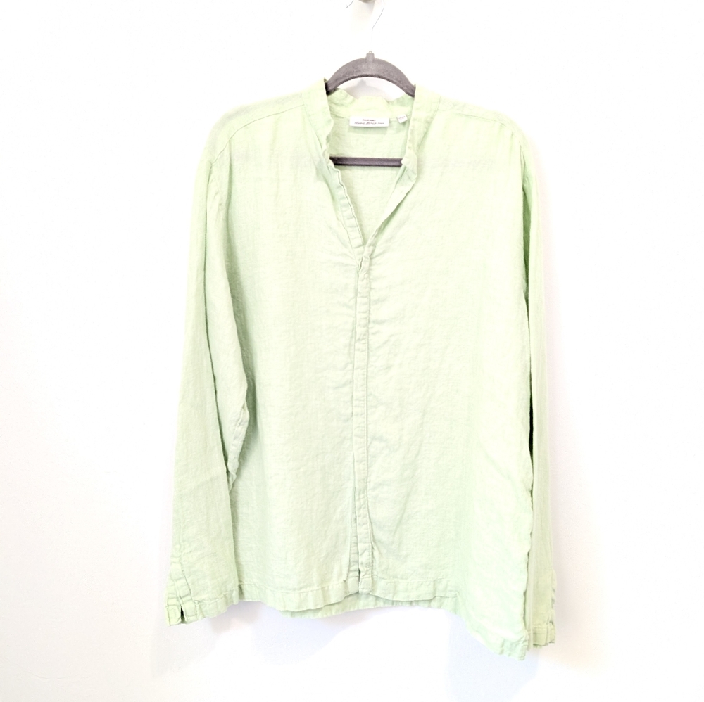 Murano 100% linen Mens, H&M Cotton Navy Blue Long Sleeve Shirt Size XL Bundle - Picture 5 of 11